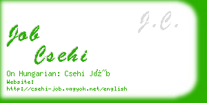 job csehi business card